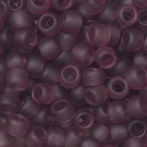 Toho Seed Beads, Round 6/0 #6BF 'Transparent Frosted Medium Amethyst' (8 Grams)