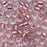Toho Round Seed Beads 6/0 267 'Crystal/Rose Gold Lined' 8 Gram Tube