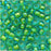 Toho Round Seed Beads 6/0 307 'Aqua/Opaque Yellow Lined' 8 Gram Tube