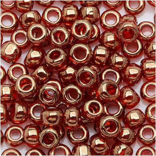 Toho Round Seed Beads 6/0 #329 - Gold-Lustered African Sunset (8 Grams)