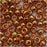 Toho Round Seed Beads 6/0 950 'Jonquil/Burnt Orange Lined' 8 Gram Tube