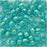 Toho Round Seed Beads 6/0 954 'Aqua/Lt Jonquil Lined' 8 Gram Tube