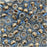 Toho Round Seed Beads 6/0 992 Gold Lined Lt Montana Blue 8 Gram Tube
