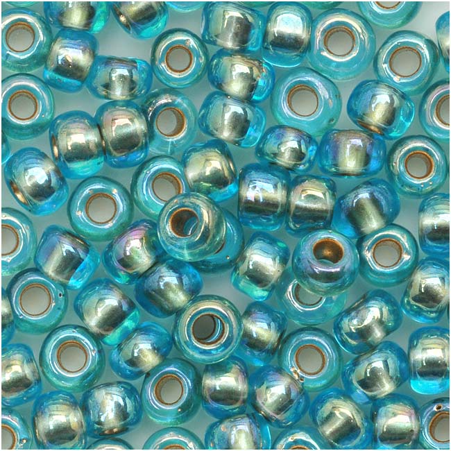 TOHO RE:Glass Round Seed Beads 8/0 : Rainbow Blue - 2.5 Tube
