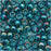 Toho Round Seed Beads 6/0 167BD 'Transparent Rainbow Teal' 8 Gram Tube