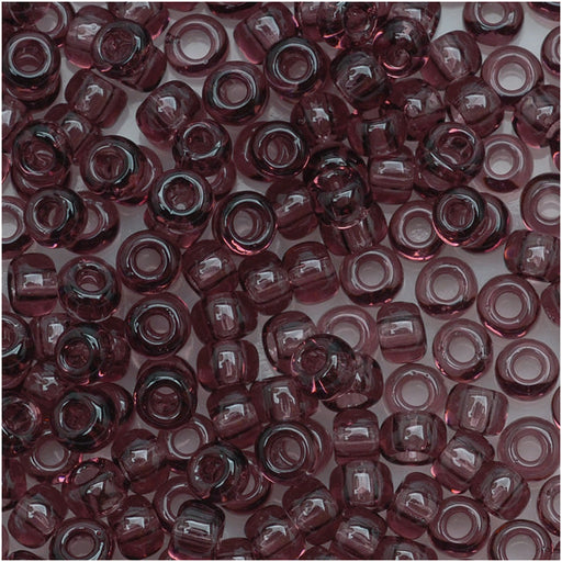 Toho Round Seed Beads 6/0 #6B 'Transparent Medium Amethyst' 8g