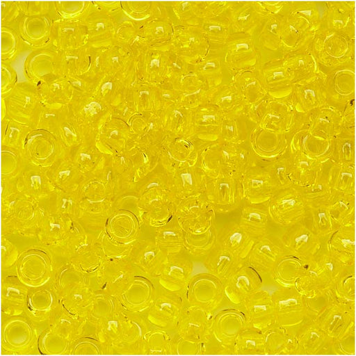 Toho Round Seed Beads 8/0 12 'Transparent Lemon' 8 Gram Tube