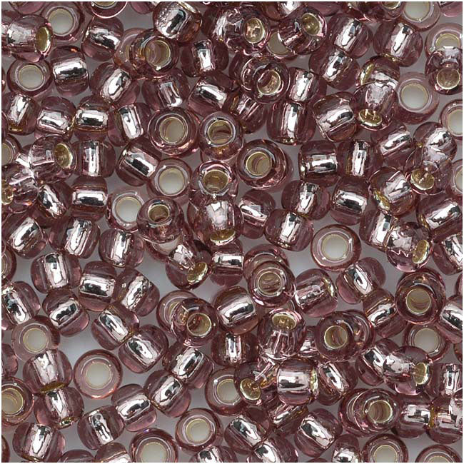 Toho Round Seed Beads 8/0 26 'Silver Lined Lt Amethyst' 8 Gram Tube