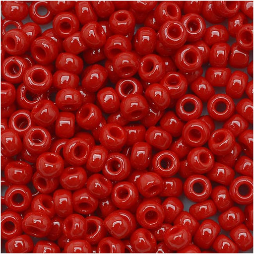 Toho Round Seed Beads 8/0 45 Opaque Pepper Red 8 Gram Tube