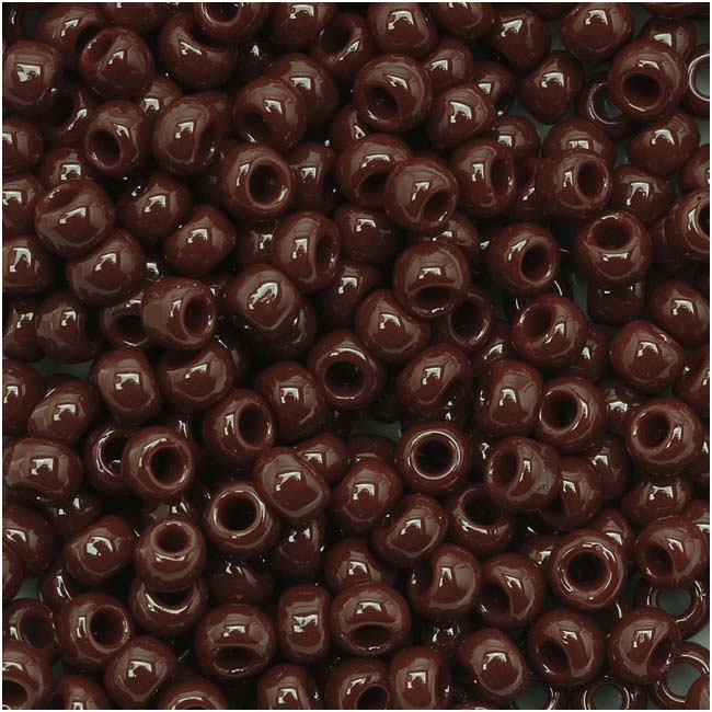 Toho Round Seed Beads 8/0 46 'Opaque Oxblood' 8 Gram Tube