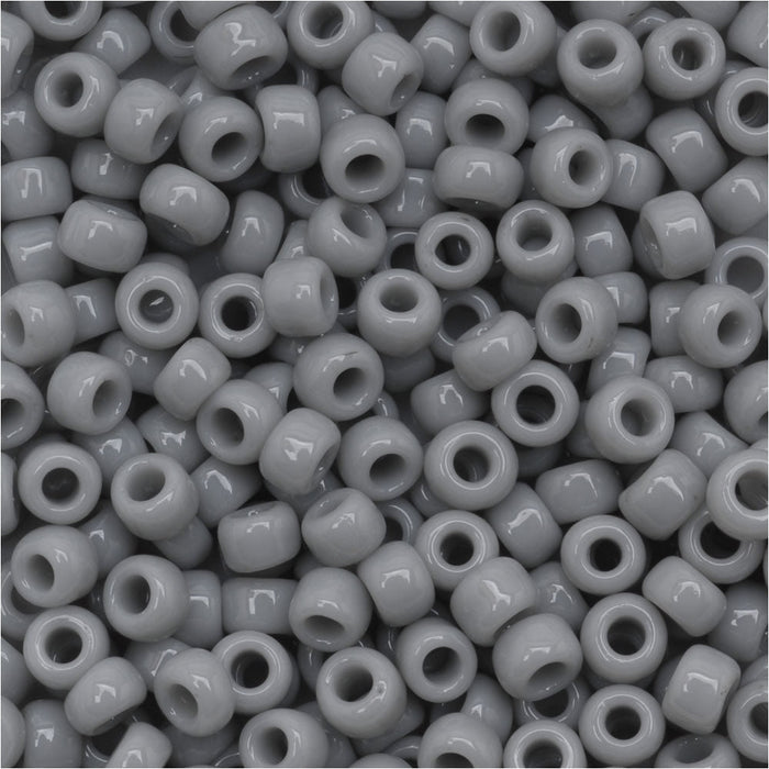 Toho Round Seed Beads 8/0 53 'Opaque Gray' 8 Gram Tube