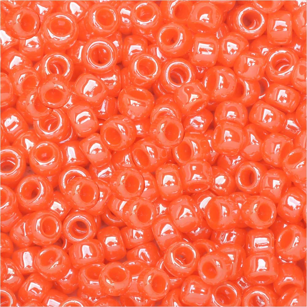 Toho Round Seed Beads 8/0 129 'Opaque Lustered Pumpkin' 8 Gram Tube