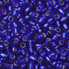 Toho Seed Beads, Round 8/0 #28 'Silver Lined Cobalt' (8 Grams)