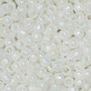 Toho Seed Beads, Round 8/0 #401 'Opaque Rainbow White' (8 Grams)