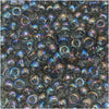Toho Round Seed Beads 8/0 176 'Transparent Rainbow Black Diamond' 8 Gram Tube
