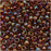 Toho Round Seed Beads 8/0 177 'Transparent Rainbow Smoky Topaz' 8 Gram Tube