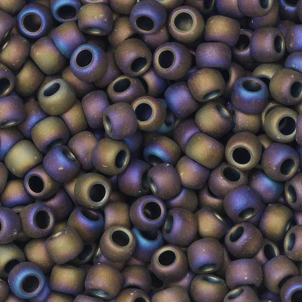 Toho Seed Beads, Round 8/0 #615 'Matte Purple Iris' (8 Grams)