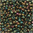 Toho Round Seed Beads 8/0 508 'Higher Metallic Iris Olivine' 8 Gram Tube