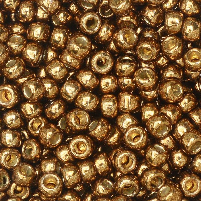 Toho Seed Beads, Round 8/0 #PF594 'Permafinish Galvanized Medal Bronze' (8 Grams)