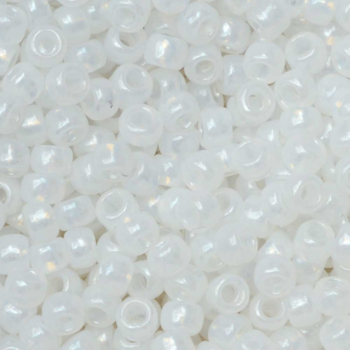 Toho Seed Beads, Round 8/0 #Y914 'Hybrid Luster Snowflake' (8 Grams)