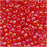 Toho Round Seed Beads 8/0 165B Transparent Rainbow Siam Ruby 8 Gram Tube