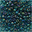 Toho Round Seed Beads 8/0 167BD 'Transparent Rainbow Teal' 8 Gram Tube