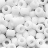 Toho Round Seed Beads 8/0 #41F Opaque Frosted White 8 Gram Tube