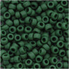 Toho Round Seed Beads 8/0 47HF 'Opaque Frosted Pine Green' 8 Gram Tube