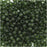Toho Round Seed Beads 8/0 940F 'Transparent Frosted Olivine' 8 Gram Tube