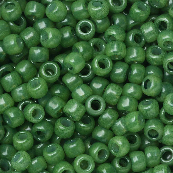 Toho Seed Beads, Round 8/0 #YPS0033 'Hybrid ColorTrends: Milky Greenery' (8 Grams)