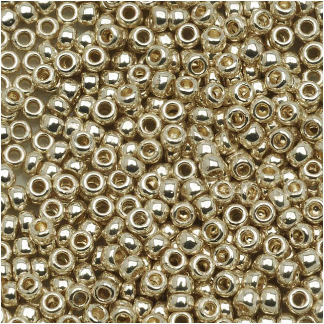 Toho Round Seed Beads 8/0 #PF558 'Galvanized Aluminum' 8g