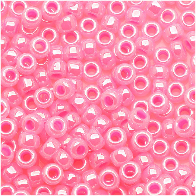 Toho Round Seed Beads 8/0 #910 - Ceylon Hot Pink (8 Grams)
