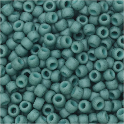Toho Seed Beads, Round 8/0 Semi Glazed, Turquoise (8 Gram Tube)