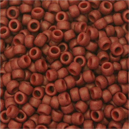 Toho Seed Beads, Round 8/0 Semi Glazed, Orange (8 Gram Tube)