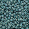 Toho Seed Beads, Round 8/0 Semi Glazed, Rainbow Turquoise (8 Gram Tube)