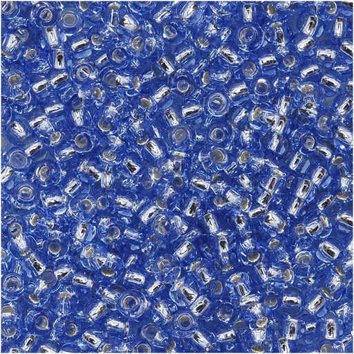 Toho Round Seed Beads 11/0 33 Silver Lined Lt Sapphire 8 Gram Tube