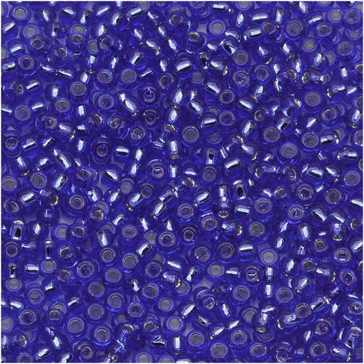 Toho Round Seed Beads 11/0 #35 Silver Lined Sapphire 8g