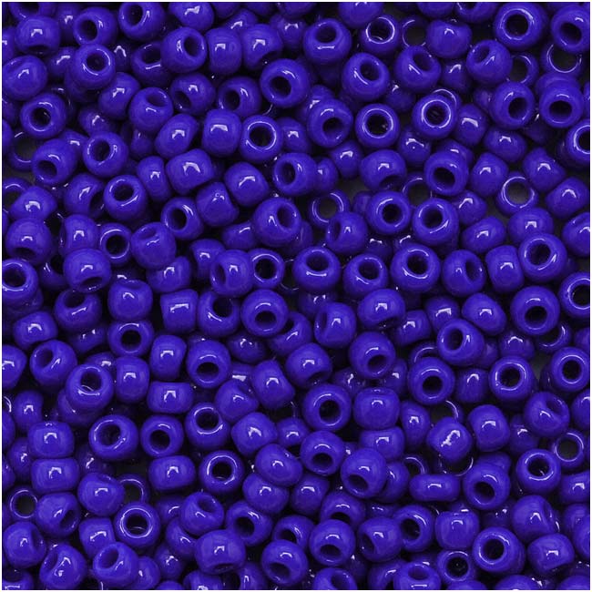 Toho Round Seed Beads 11/0 48 Opaque Navy Blue 8 Gram Tube