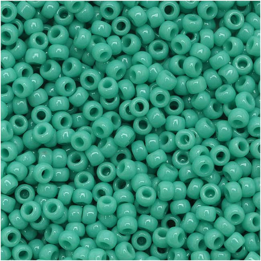 Toho Round Seed Beads 11/0 55 'Opaque Turquoise' 8 Gram Tube