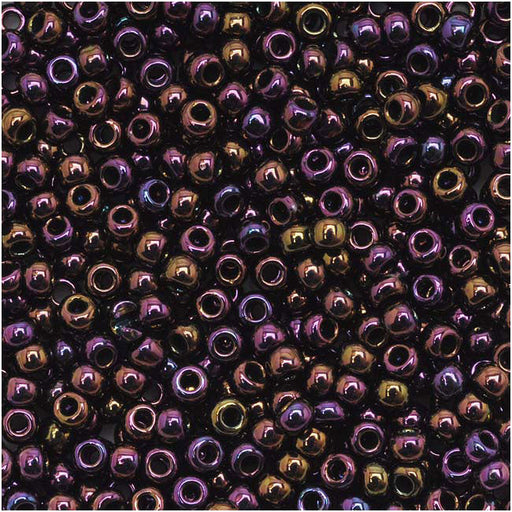 Toho Round Seed Beads 11/0 85 'Metallic Iris Purple' 8 Gram Tube