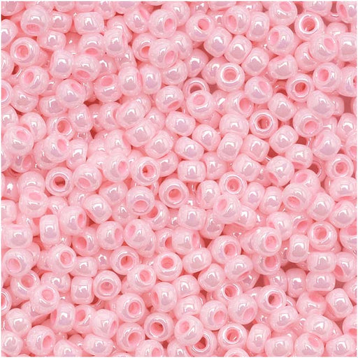 Toho Round Seed Beads 11/0 126 'Opaque Lustered Baby Pink' 8 Gram Tube