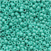 Toho Round Seed Beads 11/0 132 'Opaque Lustered Turquoise' 8 Gram Tube