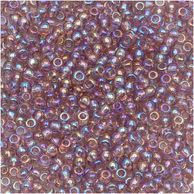 Toho Round Seed Beads 11/0 #166 'Transparent Rainbow Light Amethyst' 8g