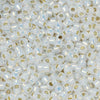 Toho Seed Beads, Round 11/0 #2100 'Silver Lined Milky White' (8 Grams)