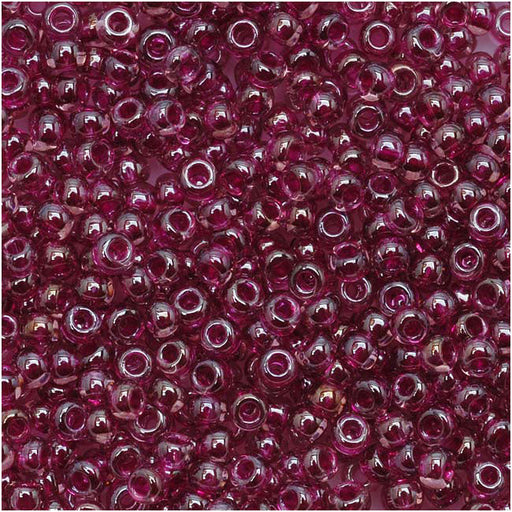 Toho Round Seed Beads 11/0 356 'Lt Amethyst/Fuchsia Lined' 8 Gram Tube