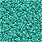 Toho Round Seed Beads 11/0 413 'Opaque Rainbow Turquoise' 8 Gram Tube