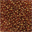 Toho Round Seed Beads 11/0 421 'Gold Lustered Transparent Pink' 8 Gram Tube