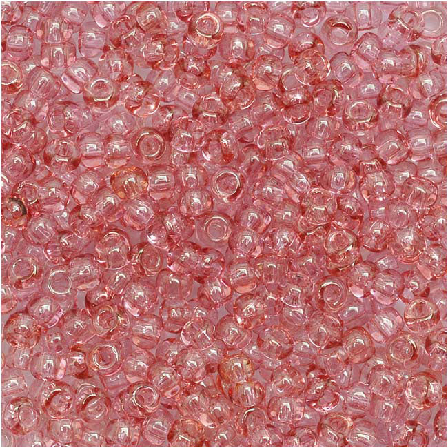 Toho Round Seed Beads 11/0 621 'Transparent French Rose' 8 Gram Tube