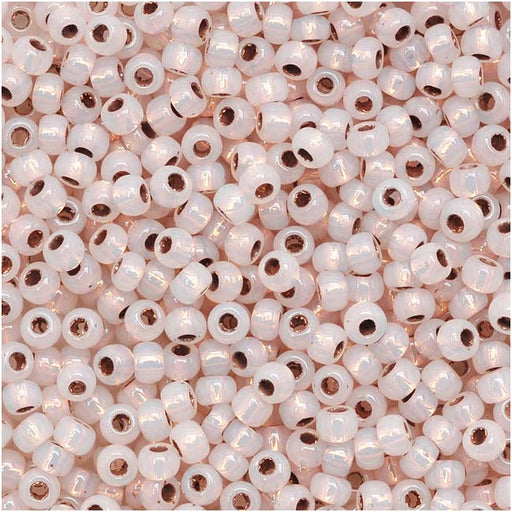 Toho Round Seed Beads 11/0 741 'Copper Lined Alabaster' 8 Gram Tube