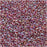 Toho Round Seed Beads 11/0 771 'Rainbow Crystal/Strawberry Lined' 8 Gram Tube